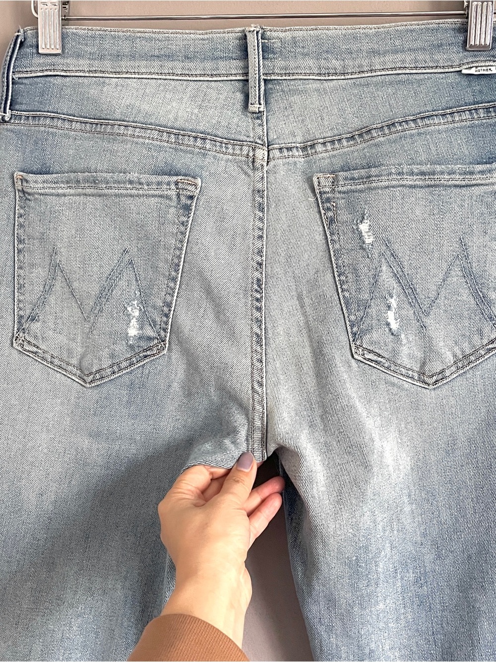 MOTHER The Rascal Ankle Snippet Mid Rise Straight Leg Jeans - 30" - Picture 12 of 16